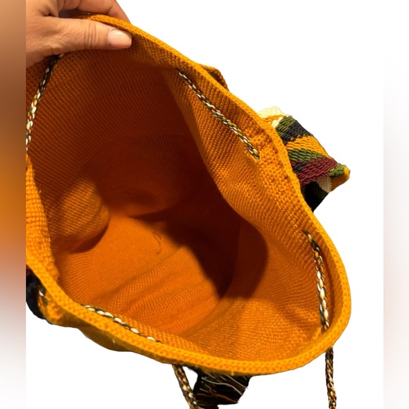 Colombian Wayuu Mochila Crossbody Bag with Crystals - Picture 8 of 13